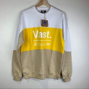 Vast Life Color Block Crewneck Sweatshirt
